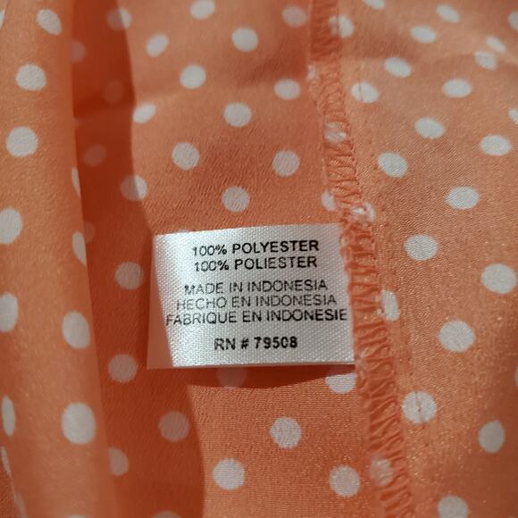 Violet & Claire NWT Polka Dot Sleeveless Blouse Top Womens Plus Size 3X Pink - Picture 7 of 10